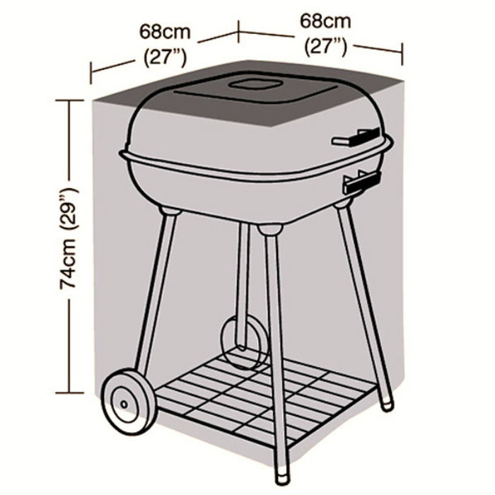 Preserver - Square BBQ Cover - 68cm