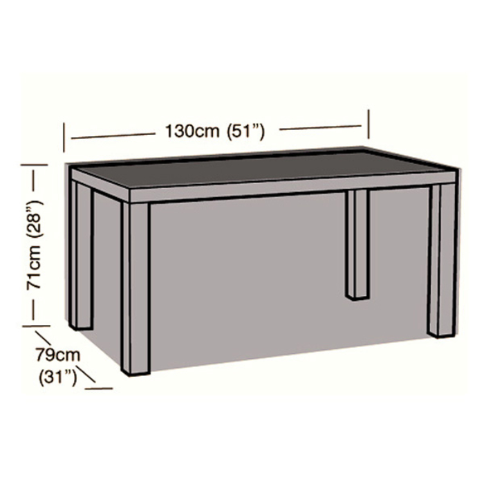 Preserver - 4 Seater Rectangular Table Cover - 130cm