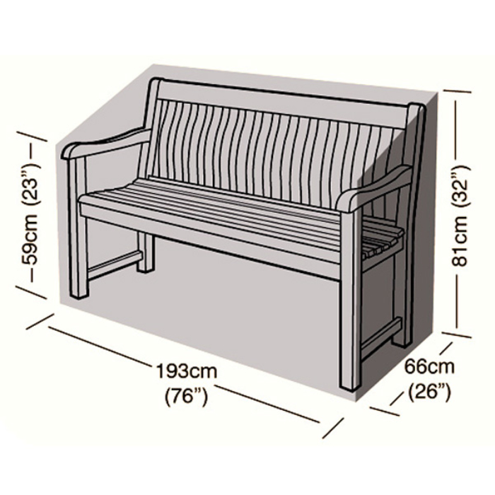 Deluxe - 3/4 Seater Bench Seat Cover - 193cm