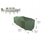 Classic Protector 6000 Rectangular Patio Set Cover - 8/10 Seat - Green