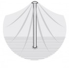 Centre Water Shedding Pole