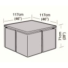 Deluxe - 4 Seater Rattan Cube Set Cover - Small - 117cm