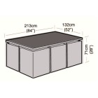 Deluxe - 6 Seater Rectangular Rattan Cube Set Cover - 213cm