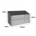 Ultimate Protector 3 Seater Bench Cover - Medium - Charcoal