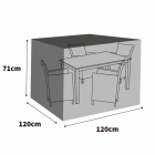 Ultimate Protector 4 Seater Cube Set Cover - Medium - Charcoal