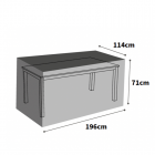 Ultimate Protector Rectangular Table Cover - 8 Seat - Charcoal