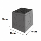 Ultimate Protector Small Square Fire Pit Cover - Charcoal