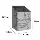 Ultimate Protector Stacking Chair Cover - Charcoal