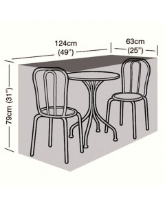 Deluxe - 2 Seater Small Bistro Set Cover - 124cm