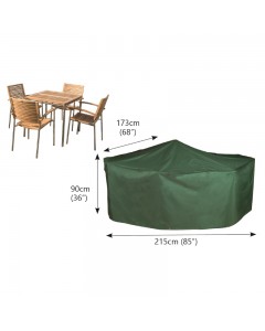 Classic Protector 6000 Rectangular Patio Set Cover - 4 Seat - Green