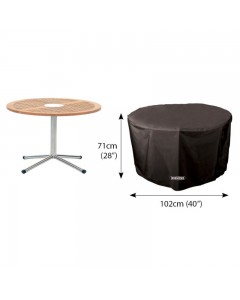Classic Protector 6000 Circular Table Cover - 4 Seat - Black