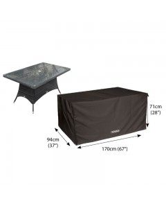 Classic Protector 6000 Rectangular Table Cover - 6 Seat - Black