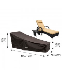 Classic Protector 6000 Sun Lounger Cover - Black