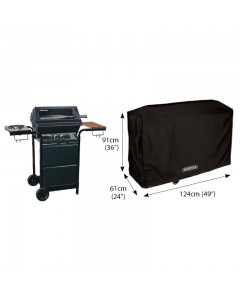 Classic Protector 6000 Wagon Barbecue Cover - Black