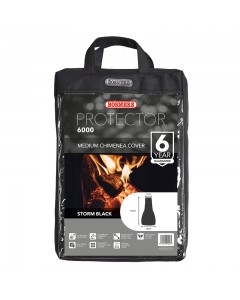 Classic Protector 6000 Medium Chimenea Cover - Black