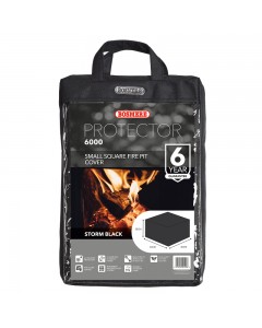 Classic Protector 6000 Small Square Fire Pit Cover - Black