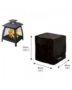 Classic Protector 6000 Small Square Fire Pit Cover - Black