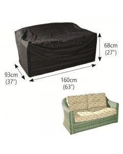 Classic Protector 6000 Modular 2 Seater Large Sofa Cover - Black