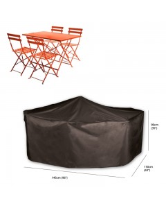 Classic Protector 5000 Rectangular Patio Set Cover -  4/6 Seat H90cm - Black