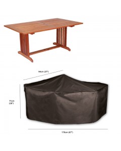 Classic Protector 5000 Rectangular Table Cover - 6 Seat - Black