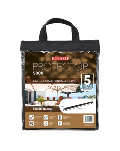 Classic Protector 5000 Extra Large Parasol Cover With Zip - Black