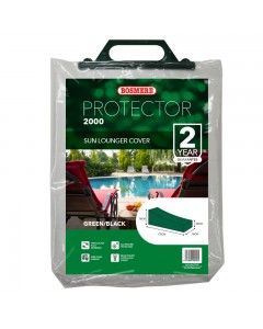 Classic Protector 2000 Sun Lounger Cover - Green / Black