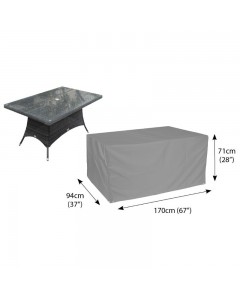 Classic Protector 6000 Rectangular Table Cover - 6 Seat - Grey