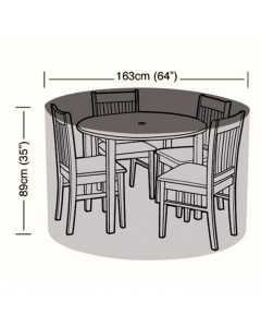 Preserver - 4 Seater Circular Patio Set Cover - 163cm
