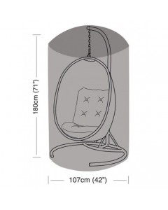 Deluxe - Single Hanging Chair Cover Black