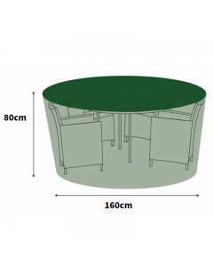 Protector 80cm High Circular Patio Set Cover - 4 Seat