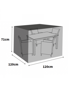 Ultimate Protector 4 Seater Cube Set Cover - Medium - Charcoal