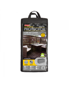 Ultimate Protector 6 Seater Rectangular Cube Set Cover - Charcoal