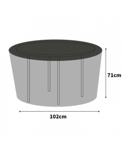 Ultimate Protector 71cm High Circular Table Cover - Small - Charcoal
