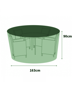 Ultimate Protector 90cm High Circular Patio Set Cover - 4 Seat - Green