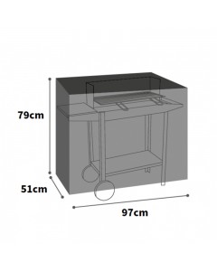 Ultimate Protector Trolley Barbecue Cover - Charcoal