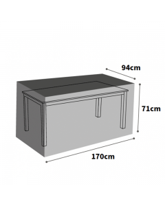 Ultimate Protector Rectangular Table Cover - 6 Seat - Charcoal