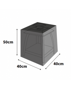 Ultimate Protector Small Square Fire Pit Cover - Charcoal