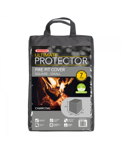 Ultimate Protector Small Square Fire Pit Cover - Charcoal
