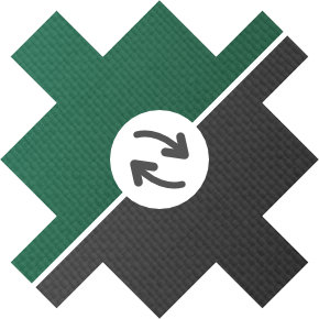 Green/Black Colour Swatch